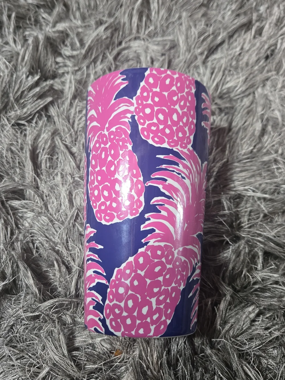 Lilly Pulitzer Ceramic Travel Mug With Gold Lid